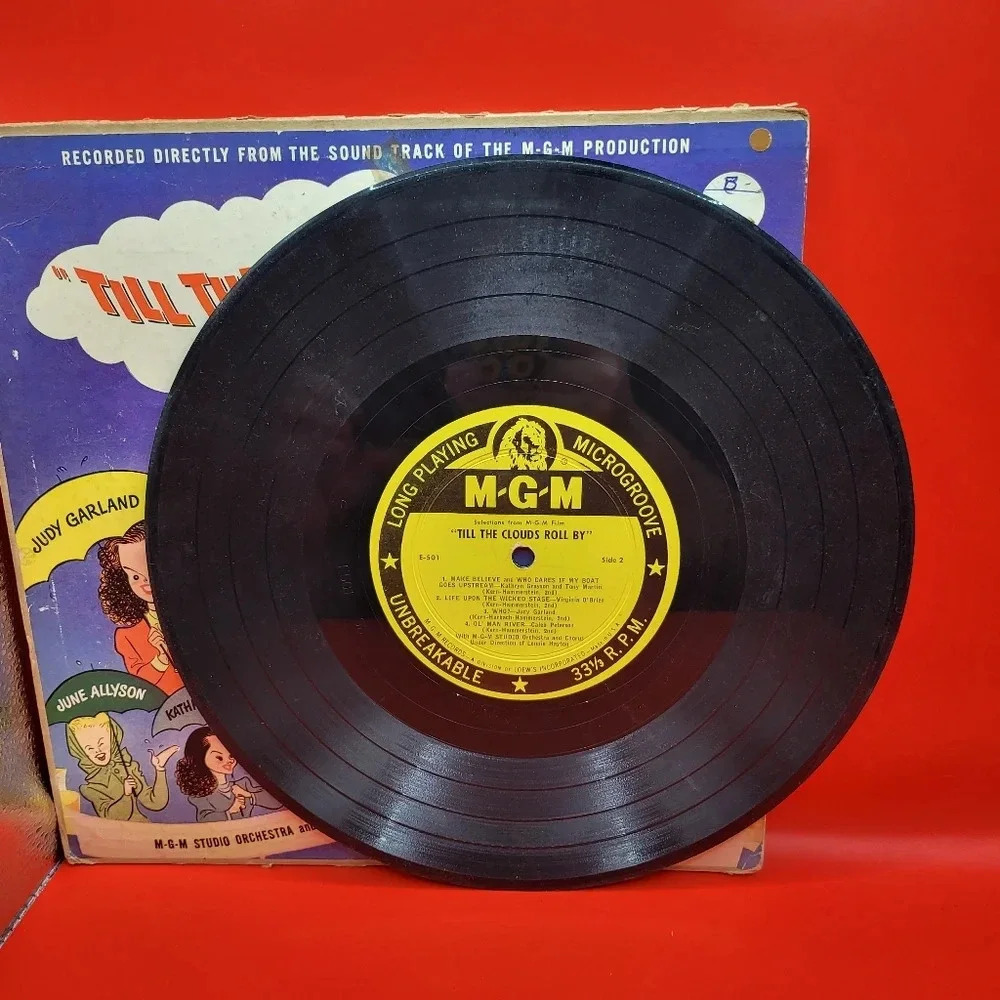 Till The Clouds Roll By Soundtrack Album 10" LP Jerome Kern MGM E-501 Record - Picture 2 of 6